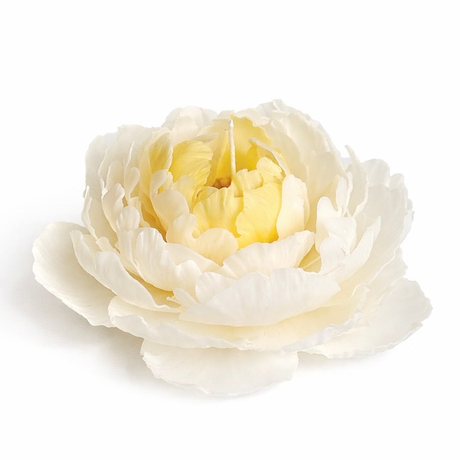 Handmade peony flower candle unscented decorative candle