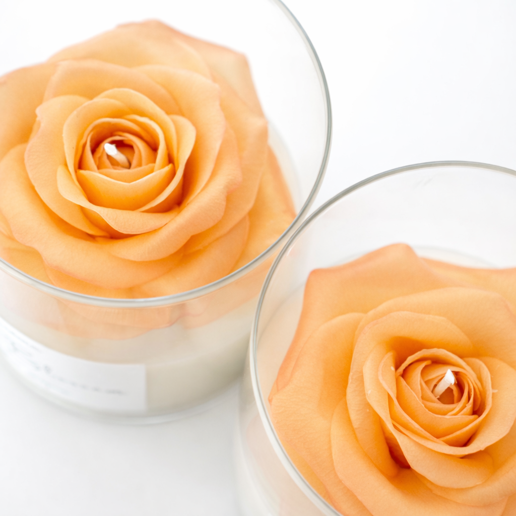 Moon Blossom – Rose Grace (21.5 oz glass jar candle)