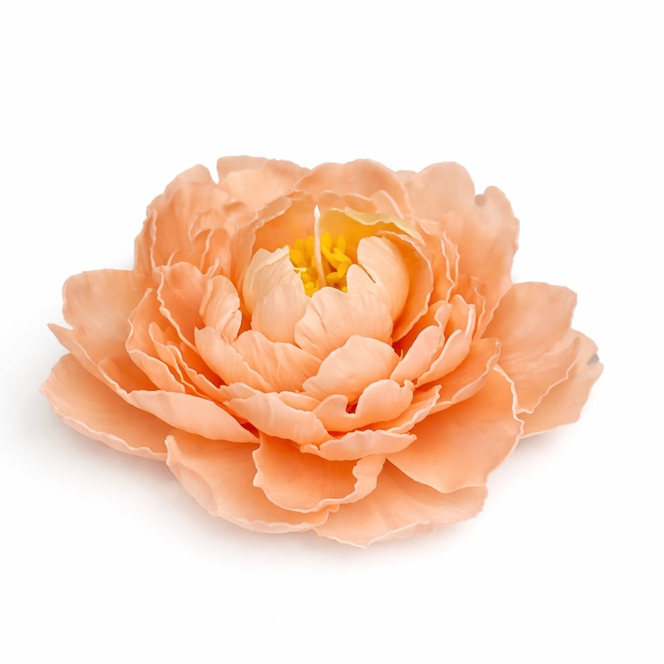 Handmade peony flower candle unscented decorative candle